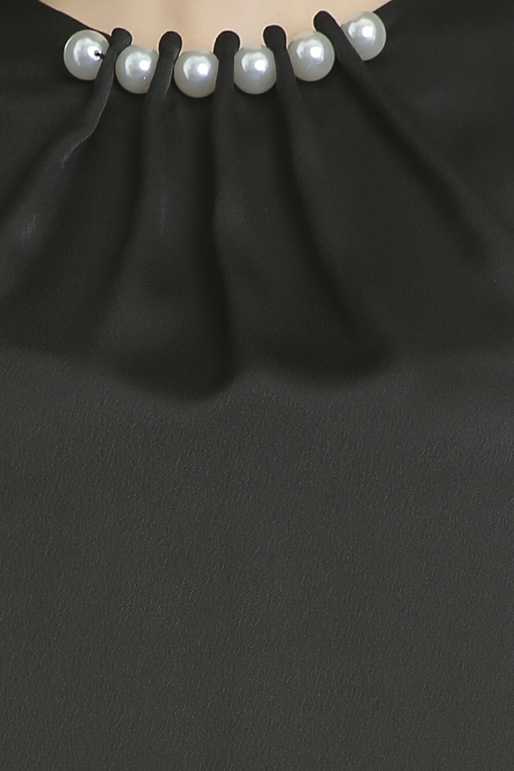 TED BAKER-Αμάνικη μπλούζα με πέρλες TED BAKER μαύρη 